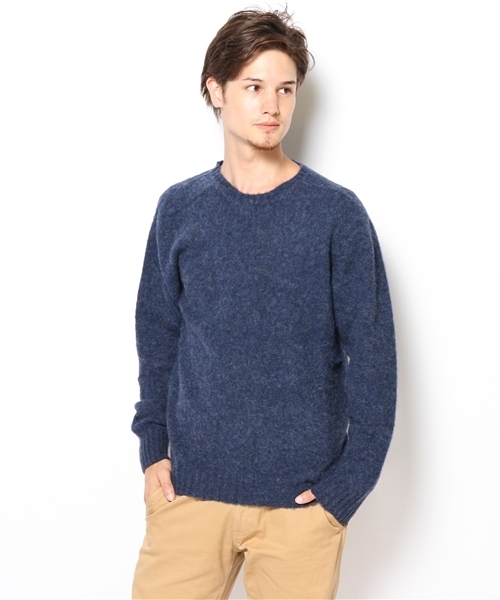 SHIPS（シップス）の「SA: スコットランド製　シャギードッグ クルーネックニット（ニット/セーター・メンズ・ピンク/ワイン/ネイビー/グレー/キャメル/オレンジ/グリーン/ブルー・SMALL/LARGE/MEDIUM/X-LARGE）」の11枚目の写真