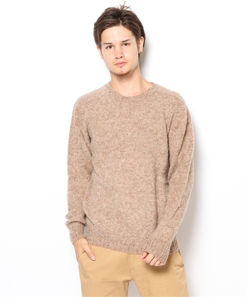 SHIPS（シップス）の「SA: スコットランド製　シャギードッグ クルーネックニット（ニット/セーター・メンズ・ピンク/ワイン/ネイビー/グレー/キャメル/オレンジ/グリーン/ブルー・SMALL/LARGE/MEDIUM/X-LARGE）」の12枚目の写真