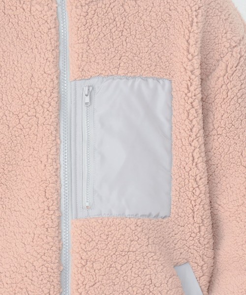 natural couture(ナチュラルクチュール)の「ボアフードブルゾン(ブルゾン・レディース・アイボリー/ブラック/ピンク/レッド・FREE)」の13枚目の写真