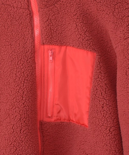 natural couture(ナチュラルクチュール)の「ボアフードブルゾン(ブルゾン・レディース・アイボリー/ブラック/ピンク/レッド・FREE)」の18枚目の写真