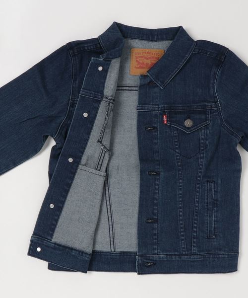 Right-on（ライトオン）の「【Levi's KIDS】トラッカージャケット （デニムジャケット・キッズ・インディゴブルー・130/140/150）」の2枚目の写真
