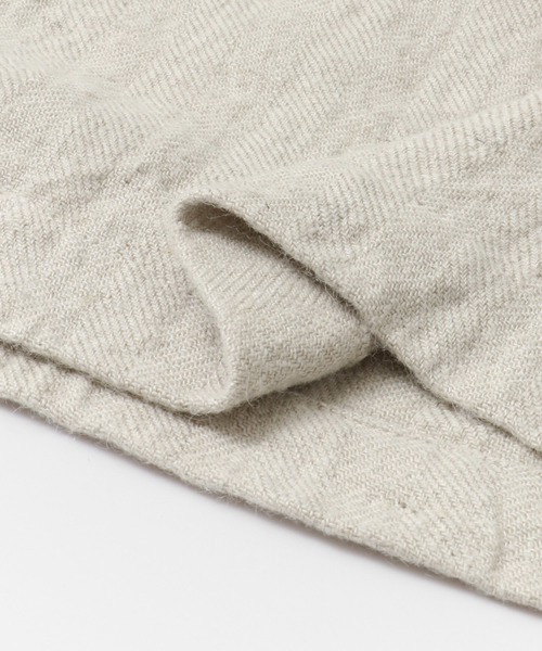 かぐれ（カグレ）の「リネンウールショップコート（ステンカラー