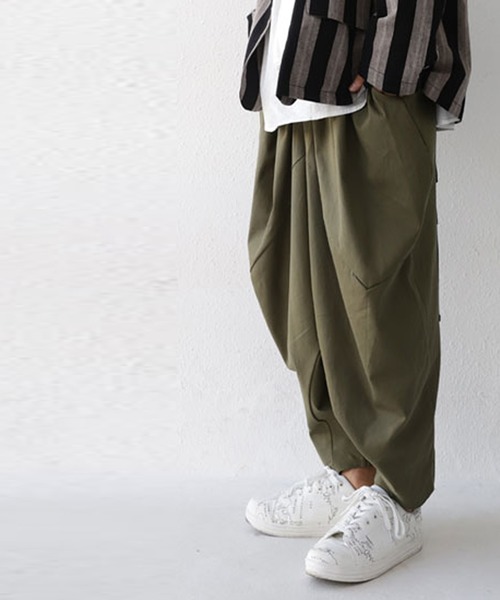 antiqua(アンティカ)の「立体サルエルパンツ(その他パンツ・メンズ・ブラック/カーキ・FREE)」の17枚目の写真