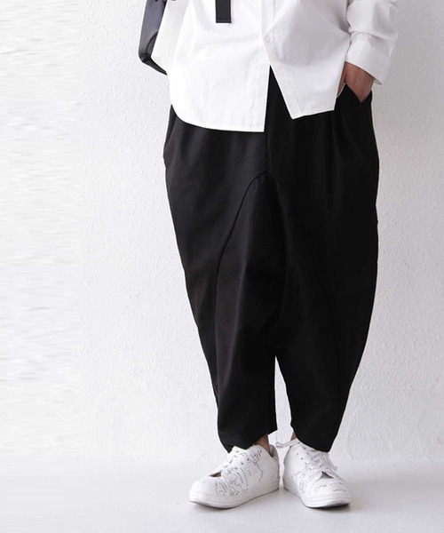 antiqua(アンティカ)の「立体サルエルパンツ(その他パンツ・メンズ・ブラック/カーキ・FREE)」の12枚目の写真