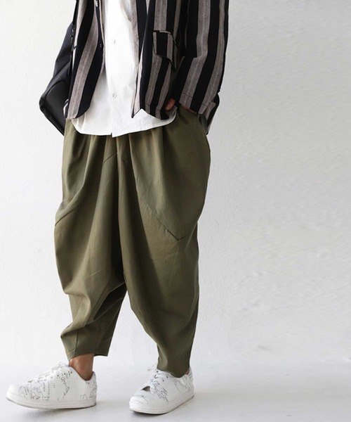antiqua(アンティカ)の「立体サルエルパンツ(その他パンツ・メンズ・ブラック/カーキ・FREE)」の18枚目の写真