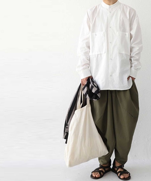 antiqua(アンティカ)の「立体サルエルパンツ(その他パンツ・メンズ・ブラック/カーキ・FREE)」の15枚目の写真