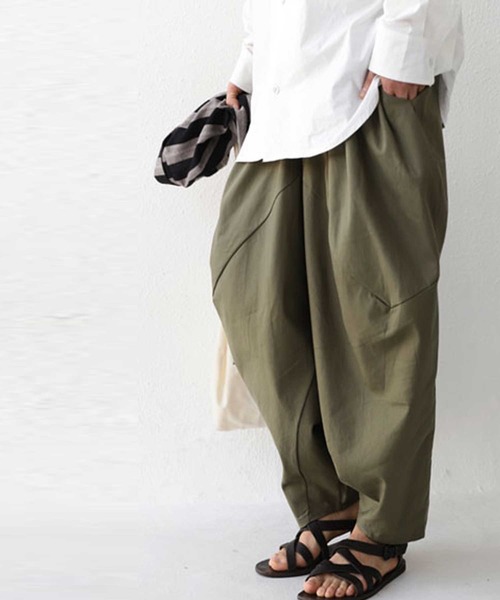 antiqua(アンティカ)の「立体サルエルパンツ(その他パンツ・メンズ・ブラック/カーキ・FREE)」の14枚目の写真