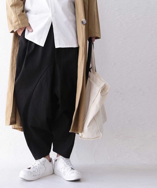 antiqua(アンティカ)の「立体サルエルパンツ(その他パンツ・メンズ・ブラック/カーキ・FREE)」の10枚目の写真
