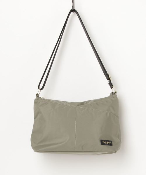 Legato Largo（レガートラルゴ）の「【Legato Largo】レガートラルゴ 撥水ポリキャンバス10ポケショルダーバッグ（ショルダーバッグ・レディース・グレー/ブラック/ワインレッド/マスタード/ダークブルー・FREE）」の10枚目の写真