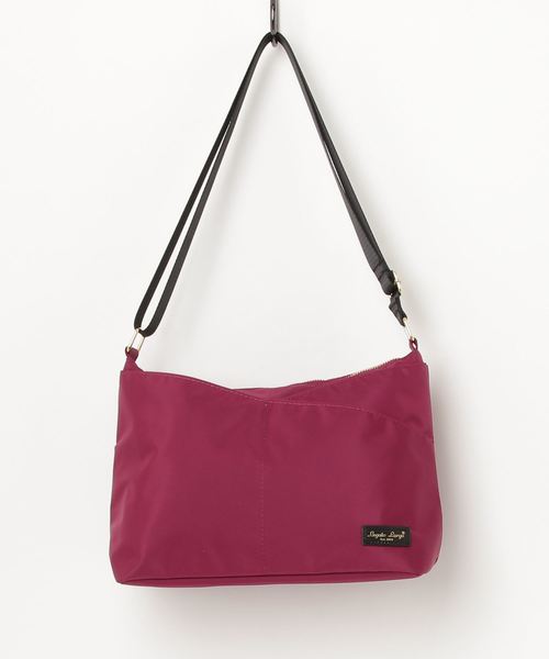 Legato Largo（レガートラルゴ）の「【Legato Largo】レガートラルゴ 撥水ポリキャンバス10ポケショルダーバッグ（ショルダーバッグ・レディース・グレー/ブラック/ワインレッド/マスタード/ダークブルー・FREE）」の12枚目の写真