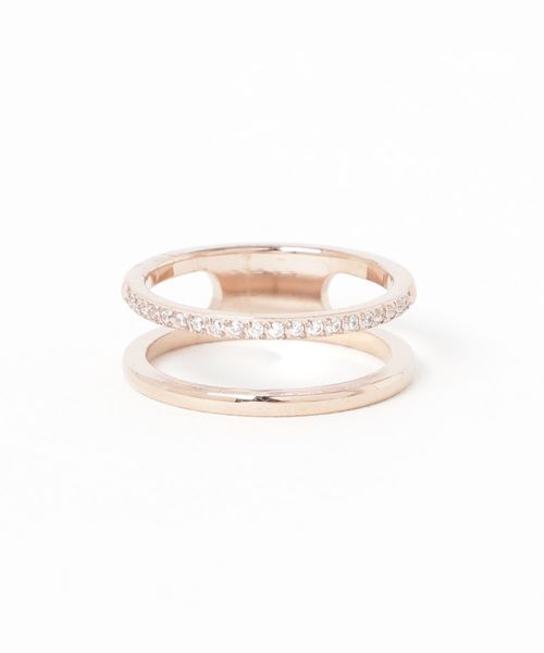 おしゃれスタ（オシャレスタ）の「【OSHARESTA★TOKYO】デザインリングコレクション　華奢デザインリング（リング・レディース・ゴールド/ピンクゴールド・5号/7号/6号/9号/8号）」の2枚目の写真