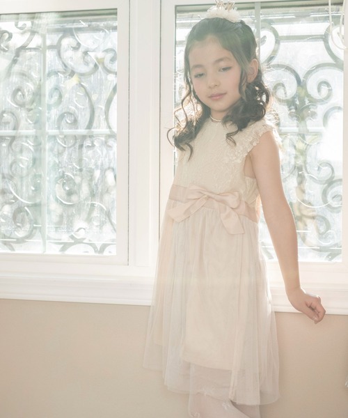 Catherine Cottage(キャサリンコテージ)の「アンティークカラーレースドレス(ドレス・キッズ・ネイビー/ピンク/ベージュ/レッド/サックスブルー/ライラック・140/130/120/110/150)」の8枚目の写真