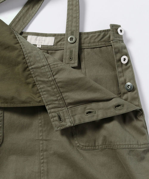 B:MING by BEAMS（ビーミングバイビームス）の「B:MING by BEAMS / ベイカー ジャンパースカート 19SS（ワンピース・レディース・ブラック/オリーブ/サンドベージュ・SMALL/MEDIUM）」の6枚目の写真