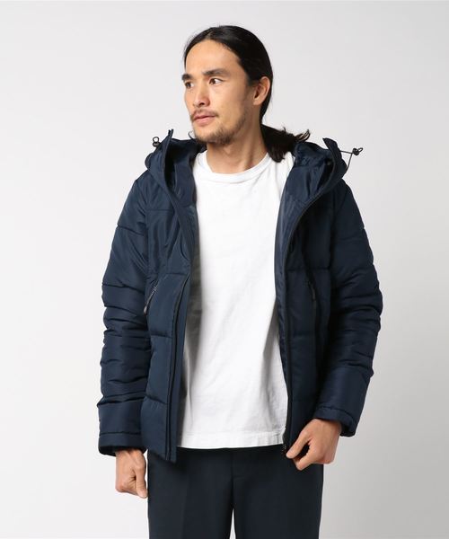 Denime（ドゥニーム）の「マイクロタフタ中綿フードブルゾン（ダウン