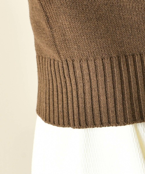 DouDou（ドゥドゥ）の「ワンショルニットビスチェ（ベスト・レディース・ベージュ/ブラウン・FREE）」の20枚目の写真