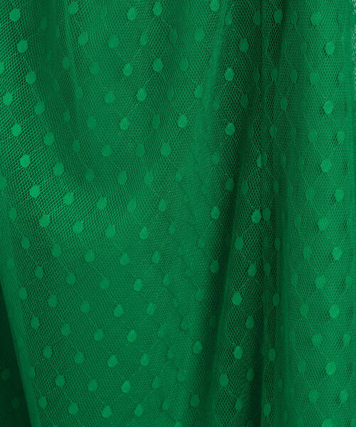 EMMEL REFINES(エメルリファインズ)の「【EMMEL REFINES】〔ハンドウォッシャブル〕SMF H/W ドットチュールスカート(スカート・レディース・ネイビー/グリーン・M/S)」の4枚目の写真