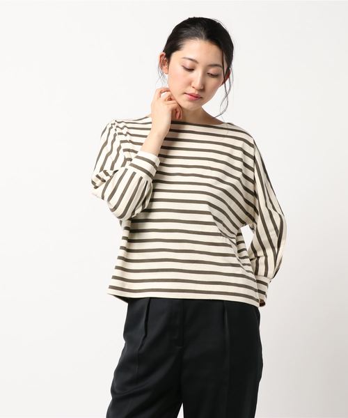 AMERICAN HOLIC（アメリカンホリック）の「ドルマンプルオーバー＊（Tシャツ/カットソー・レディース・ベージュ/ネイビー/オフホワイト/カーキ・FREE）」の7枚目の写真