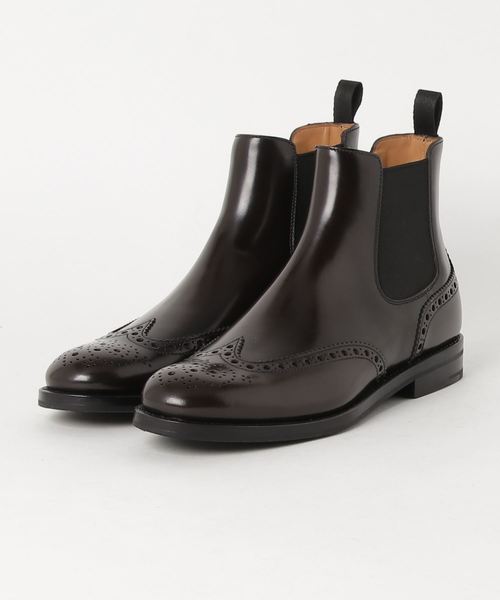 Church's(チャーチ)の「★Church's ウイングチップサイドゴアブーツ KETSBY WG(ブーツ・レディース・ブラック/ブラウン・38/37/36)」の2枚目の写真