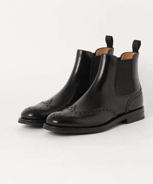 Church's(チャーチ)の「★Church's ウイングチップサイドゴアブーツ KETSBY WG(ブーツ・レディース・ブラック/ブラウン・38/37/36)」の1枚目の写真