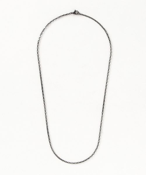Anthe(アンテ)の「Anthe by yarka / stainless necklacce chain square type(ネックレス・メンズ・ブラック/シルバー/ゴールド・FREE)」の1枚目の写真