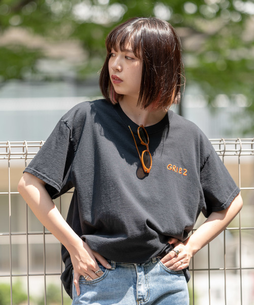 GRIEZ(グリーズ)の「GRIEZ GIRLSプリントTシャツ(Tシャツ/カットソー・メンズ・ホワイト/ブラック・MEDIUM/LARGE)」の7枚目の写真