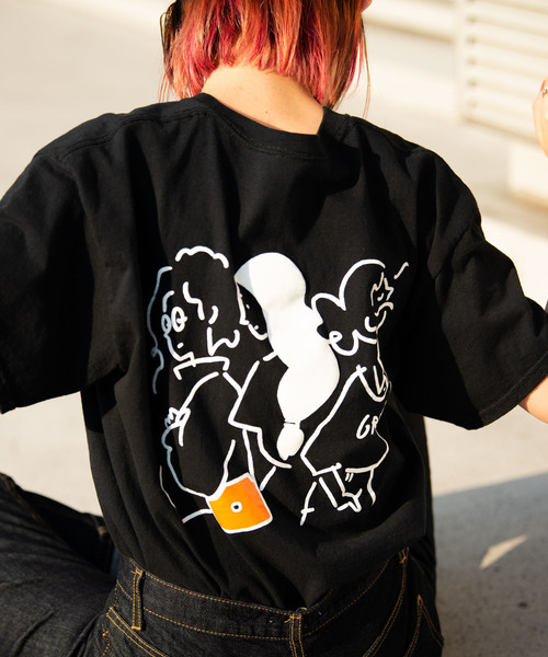 GRIEZ(グリーズ)の「GRIEZ GIRLSプリントTシャツ(Tシャツ/カットソー・メンズ・ホワイト/ブラック・MEDIUM/LARGE)」の13枚目の写真