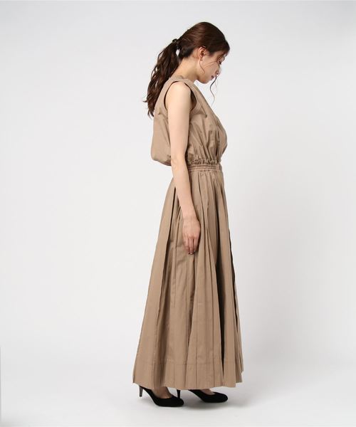 ⭐️CASA FLINE ブラウジングノースリーブシャツワンピース CASA FLINE（カーサフライン）の「【CASA FLINE】ブラウジング