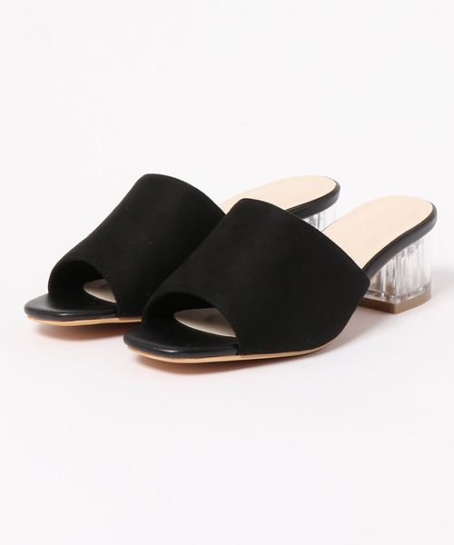 KOBE LETTUCE(コウベレタス)の「クリアヒールサンダル(サンダル・レディース・アイボリー/ブラウン系その他/ブラック・LL/S/M/L)」の7枚目の写真