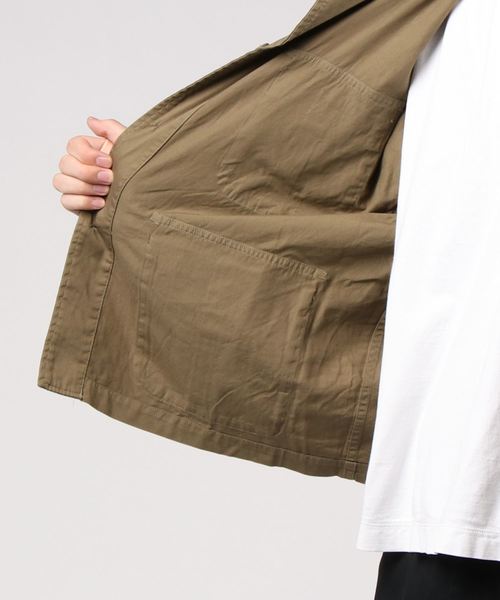 WEGO（ウィゴー）の「WEGO/ファティーグオーバーシャツジャケット（ミリタリージャケット・メンズ・カーキ/パープル・LARGE/MEDIUM）」の5枚目の写真