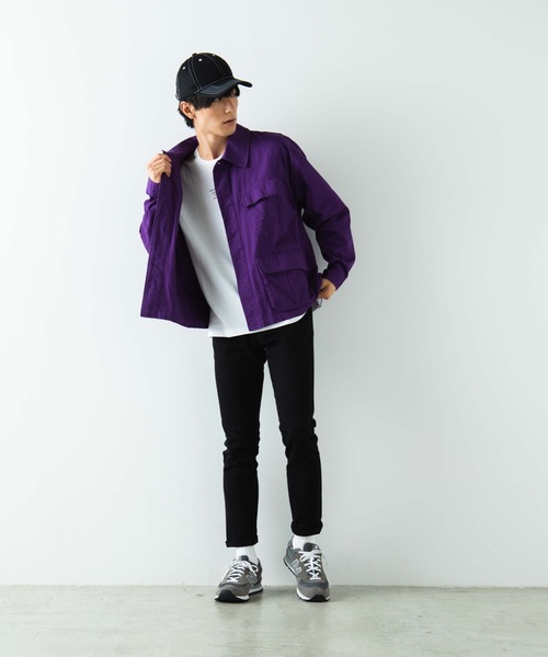 WEGO（ウィゴー）の「WEGO/ファティーグオーバーシャツジャケット（ミリタリージャケット・メンズ・カーキ/パープル・LARGE/MEDIUM）」の11枚目の写真