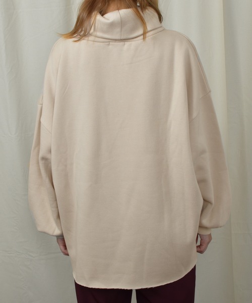 PairPair（ペアペア）の「ロゴ刺繍タートルネックプルオーバー（Tシャツ/カットソー・レディース・ブラウン系その他/ピンク系その他/ライトベージュ・FREE）」の12枚目の写真