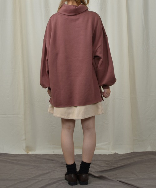 PairPair（ペアペア）の「ロゴ刺繍タートルネックプルオーバー（Tシャツ/カットソー・レディース・ブラウン系その他/ピンク系その他/ライトベージュ・FREE）」の21枚目の写真