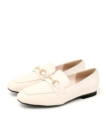 masyugirl（マシュガール）の「【4E幅広・大きいサイズ】スクエアトゥビット付きローファー（ローファー）」