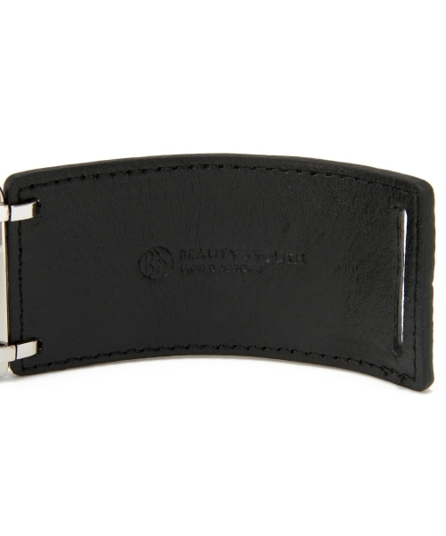 BEAUTY&YOUTH UNITED ARROWS（ビューティーアンドユースユナイテッドアローズ）の「BYMCU メタルプレートレザーブレスレット◆（ブレスレット・レディース・ブラック/ブラウン・フリー）」の5枚目の写真
