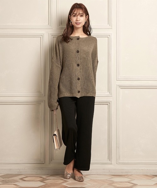titivate(ティティベイト)の「ストレートリブパンツ(その他パンツ・レディース・ブラック/ベージュ/チャコール・M)」の9枚目の写真