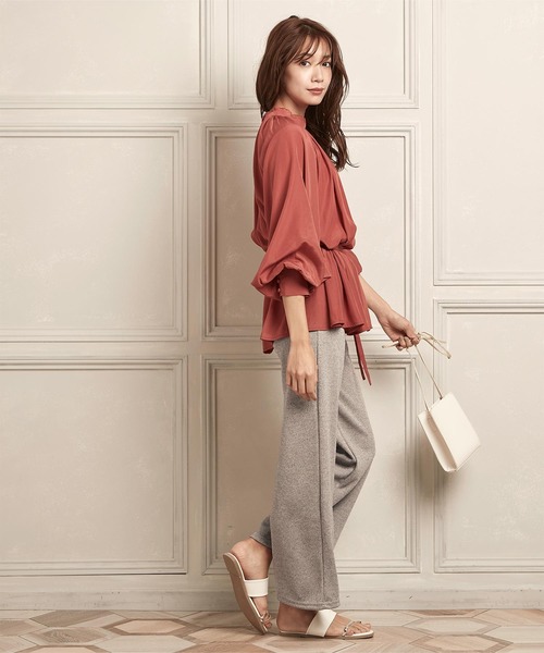 titivate(ティティベイト)の「ストレートリブパンツ(その他パンツ・レディース・ブラック/ベージュ/チャコール・M)」の14枚目の写真