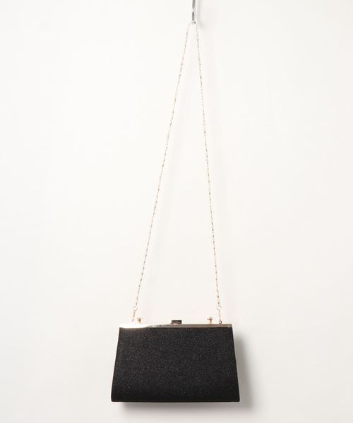 Cupid Heart（キューピッドハート）の「【Cupid Heart】結婚式BAG ラメギャザーがま口クラッチバッグ（クラッチバッグ・レディース・ブラック/ゴールド/シルバー・MEDIUM）」の5枚目の写真