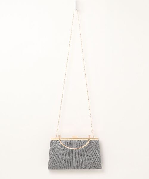 Cupid Heart（キューピッドハート）の「【Cupid Heart】結婚式BAG ラメギャザーがま口クラッチバッグ（クラッチバッグ・レディース・ブラック/ゴールド/シルバー・MEDIUM）」の8枚目の写真