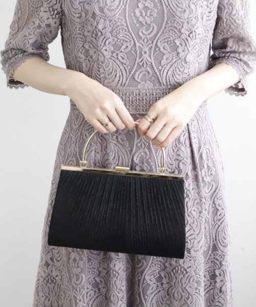 Cupid Heart（キューピッドハート）の「【Cupid Heart】結婚式BAG ラメギャザーがま口クラッチバッグ（クラッチバッグ・レディース・ブラック/ゴールド/シルバー・MEDIUM）」の18枚目の写真