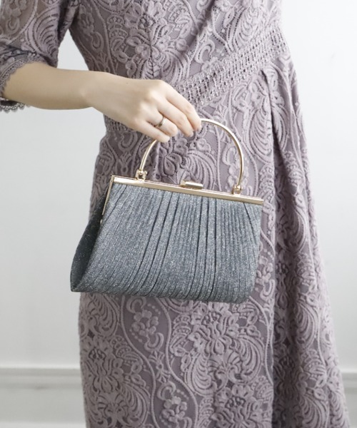 Cupid Heart（キューピッドハート）の「【Cupid Heart】結婚式BAG ラメギャザーがま口クラッチバッグ（クラッチバッグ・レディース・ブラック/ゴールド/シルバー・MEDIUM）」の15枚目の写真