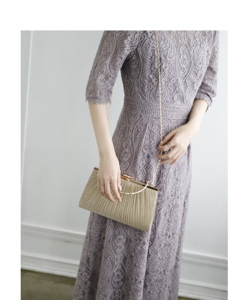 Cupid Heart（キューピッドハート）の「【Cupid Heart】結婚式BAG ラメギャザーがま口クラッチバッグ（クラッチバッグ・レディース・ブラック/ゴールド/シルバー・MEDIUM）」の10枚目の写真