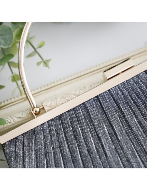 Cupid Heart（キューピッドハート）の「【Cupid Heart】結婚式BAG ラメギャザーがま口クラッチバッグ（クラッチバッグ・レディース・ブラック/ゴールド/シルバー・MEDIUM）」の22枚目の写真