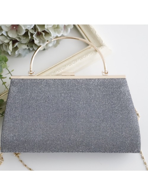 Cupid Heart（キューピッドハート）の「【Cupid Heart】結婚式BAG ラメギャザーがま口クラッチバッグ（クラッチバッグ・レディース・ブラック/ゴールド/シルバー・MEDIUM）」の19枚目の写真