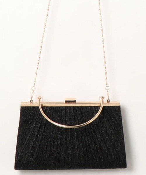 Cupid Heart（キューピッドハート）の「【Cupid Heart】結婚式BAG ラメギャザーがま口クラッチバッグ（クラッチバッグ・レディース・ブラック/ゴールド/シルバー・MEDIUM）」の21枚目の写真