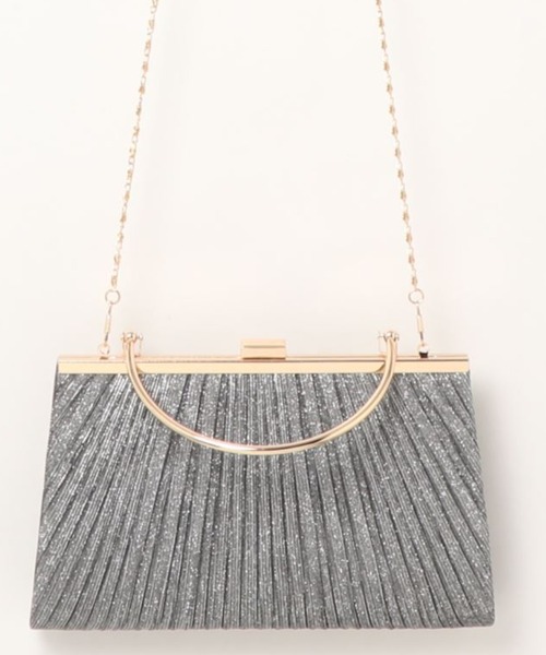 Cupid Heart（キューピッドハート）の「【Cupid Heart】結婚式BAG ラメギャザーがま口クラッチバッグ（クラッチバッグ・レディース・ブラック/ゴールド/シルバー・MEDIUM）」の20枚目の写真