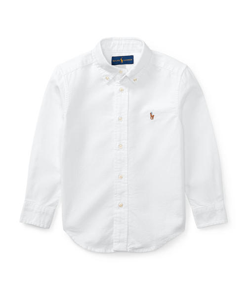 Polo Ralph Lauren Childrenswear(�|�������t���[�����`���C���h�E�F�A)�̃R�b�g�� �I�b�N�X�t�H�[�h �V���c(�V���c/�u���E�X)