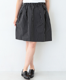 Demi-Luxe BEAMS | Demi-Luxe BEAMS / ウエストギャザー タフタスカート(スカート)