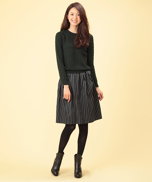 Demi-Luxe BEAMS（デミルクス ビームス）の「Demi-Luxe BEAMS / ウエストギャザー タフタスカート（スカート・レディース・ブラック/ボルドー/グリーン・ONE SIZE）」の11枚目の写真