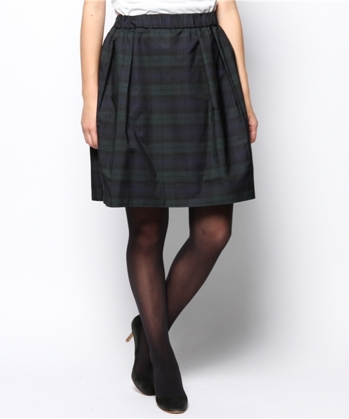 Demi-Luxe BEAMS（デミルクス ビームス）の「Demi-Luxe BEAMS / ウエストギャザー タフタスカート（スカート・レディース・ブラック/ボルドー/グリーン・ONE SIZE）」の2枚目の写真