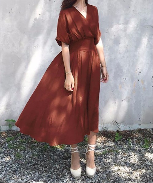 MAISON DE THERESE(メゾン ド テレーズ)の「カジュアルワンピース(ワンピース・レディース・レッド系その他7/ブラック/グリーン・FREE)」の3枚目の写真